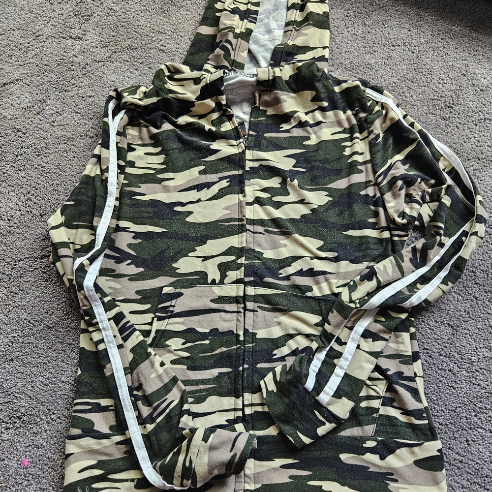 Boom Boom Jeans‎ Camouflage Hoodie Jacket